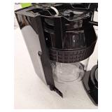 Hamilton Beach One Press Dispensing Coffee Maker 47600: 12-Cup Electric Brew Station, Black, Permanent Filter, 1050W