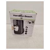 Hamilton Beach One Press Dispensing Coffee Maker 47600: 12-Cup Electric Brew Station, Black, Permanent Filter, 1050W