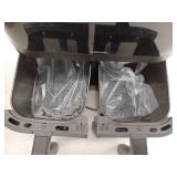 CHEFMAN 6 Quart Dual Basket Air Fryer Oven with Easy View Windows