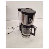 Ninja - Programmable XL 14-Cup Coffee Maker PRO, Glass Carafe, Freshness Timer, with Permanent Filter - Black/Stainless Steel