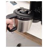 Hamilton Beach FlexBrew Trio Coffee Maker with 12 Cup Stainless Steel Thermal Carafe  Removable 56 oz. Water Reservoir  49920