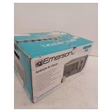 Emerson 0.7 Cu Ft Silver Mirror Finish  Countertop Microwave Oven  MW7601SL