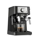 Stilosa Espresso Machine by Delonghi - EC260BK: 15-Bar Pressure, Removable Water Reservoir, Dishwasher-Safe Parts