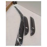 Window Visors Rain Guards for 1999-2016 Ford F250 F350 F450 F550 Super Duty, Out-Channel, 3 Pcs, (Incomplete)