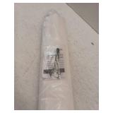 No Tools No Drill Cordless Roman Shades, 39" W x 60" H, White