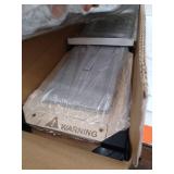 Gray and White 4-Drawer Fabric Storage Tower