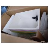 10-Drawer Rolling Storage Cart with Multicolored Bins