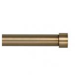 Curtain Rod - 1 inch pole. 72 to 144 in Length-Warm Gold