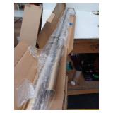 Curtain Rod - 1 inch pole. 72 to 144 in Length-Warm Gold