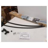 Black Stainless Steel Curved Shower Curtain Rod