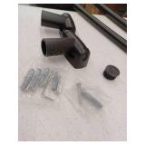 Black Stainless Steel Curved Shower Curtain Rod