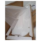 Wall Mount Kids 4 Shelf Bookshelf Display, White