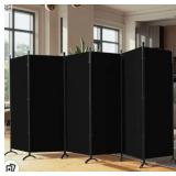 6 Panel Black Room Divider Screen