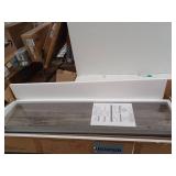 47.2" Floating Wall Shelf with Hidden Bracket Mount, Gray