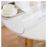 Round Clear Table Cover Protector