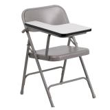 Premium Steel Folding Chair with Right Handed Tablet Arm