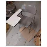 Premium Steel Folding Chair with Right Handed Tablet Arm