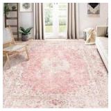 Castage Pink Area Rug 8x10