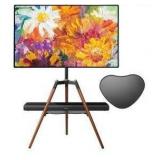 Tripod TV Stand with Faux Wood Legs