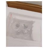 Modern Glass Coffee Table31.5 Inch, Walnut Brown