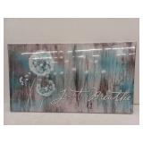 iHAPPYWALL Large Just Breathe Wall Art