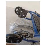 Drive Medical Rollator Walker, 7.5in 4 Wheels, Blue