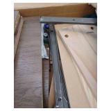 Prepac Rustic Ridge Farmhouse Nightstand with 2 Drawers and Open Shelf Brown