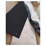 SONGMICS Velvet Storage Ottoman Bench, 15.7 x 43 x 15.7 Inches, Cream White