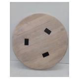 The Urban Port Round Coffee Table with Splayed Metal Legs