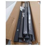 Twin Bed Frame with Headboard and Footboard, Black