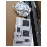 Twin Bed Frame with Headboard and Footboard, Black