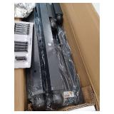 Twin Bed Frame with Headboard and Footboard, Black