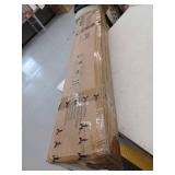 Twin Bed Frame with Headboard and Footboard, Black