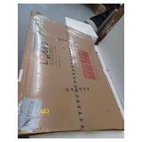 LOAAO 48X32 Black Rectangle Bathroom Mirror, Black