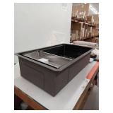 KICHAE 33-inch Black Undermount Kitchen Sink Set -Black Stainless Steel