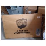 BestPet Folding Dog Crate with Divider and Tray  42 L