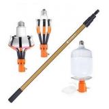 LOVEETA Gen2 12Ft, 18Ft Reach, Lightweight Extendable Light Bulb Changer Pole
