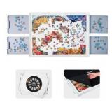 WELGEE 1000 Piece Rotating Puzzle Board with Drawers And Cover, 30x22