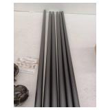 Kamanina Extra Long Curtain Rod with Decorative Finials