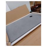 Extra Large Stone Bath Mat - Gray Wave Pattern