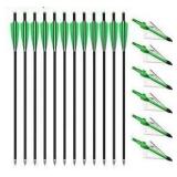 PEIBIAO Carbon Crossbow Bolts with Broadheads