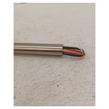 VIHOSE 24 Inch Ceiling Fan Downrod with Extension Cord 2 ft Silver