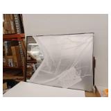 Modern Black Frame Rectangular Bathroom Mirror 40x30