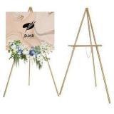 DJAR 63-inch Gold Wooden Display Easel