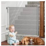 No Drill Retractable Extra Wide Baby Gate 55"