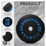 Signature Fitness 45lb Olympic Weight Plate