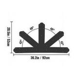 VEVOR Gable Plate, Black