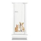 Lumizone Extra Tall Cat Gate 55.12 Inch High Pressure Mounted, White, 26.18-29.91 Extra Wide