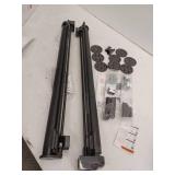 Retractable Baby Gate for Doorways and Stairs, Black, 2 Pack, 33.6in Tall, 55in Wide