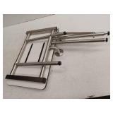 Seachrome 22 inch Wall-Mount Folding Shower Bench Seat with Legs, White